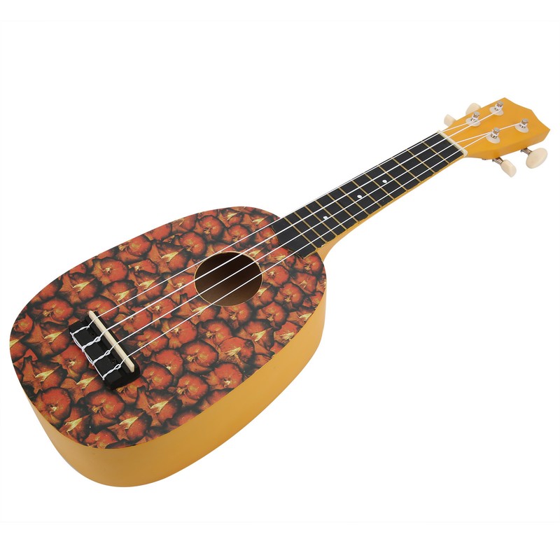 21in Ukulele with Carry Bag Tropical Fruit Pattern for Beginners