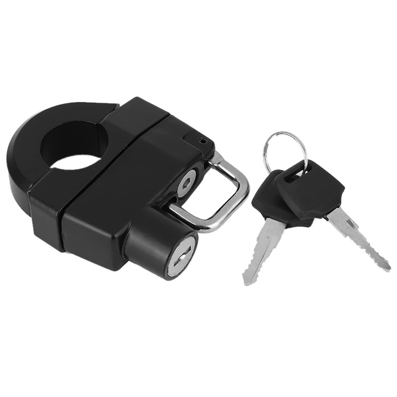 Qiilu Helmet Lock, Universal Motorcycle 22 mm Handlebar Helmet Lock