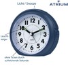 Atrium Wecker Analog Quarz ohne Ticken mit Licht und Snooze