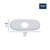GROHE 075512430 6" Escutcheon