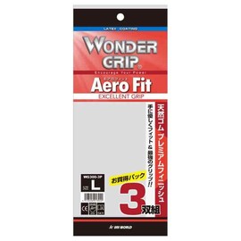 [Uniworld] Natural Rubber Coated Gloves, WG300-3P, Wonder Grip, Aero Fit, 3 Pairs, Red, S