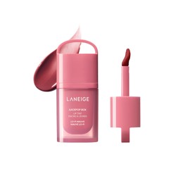 LANEIGE JuicePop Box Lip Tint: Long-Lasting Hydrating Lightweight Tint, Buildable Juicy Color & Nourishing Shine, K-Beauty Lip Essential for Long-Lasting Comfort, Lo-Fi Mauve