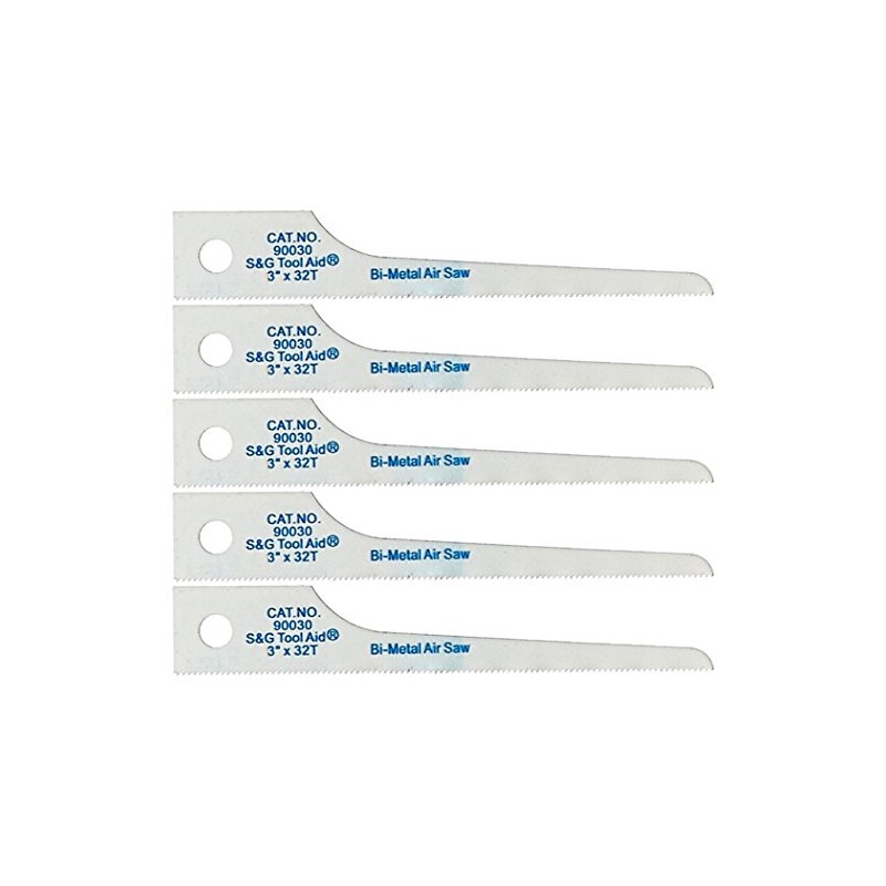 Tool Aid S&G (90030) Reciprocating Air Saw Blades, 3" x