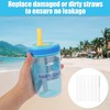6pcs Replacement Straws for Zak Designs Kelso 15 oz, with