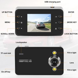 SODIAL 2.2 inch Car DVR Dash Camera Full 1080P Loop Recording Motion Detection1901