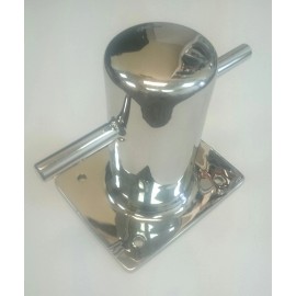 MarineNow Marine Samson Post Single Cross Bollard 316 Stainless Steel for Boat 4.75" 120mm
