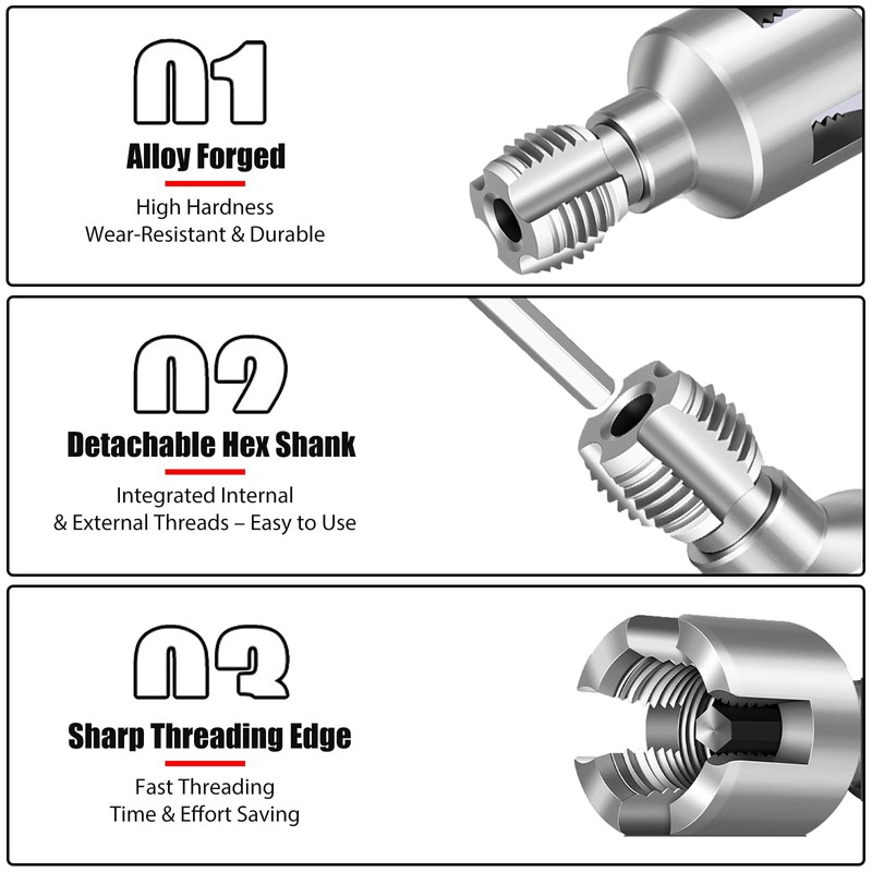 New PPR Pipe Threading and Reaming Tool Kit - Professional