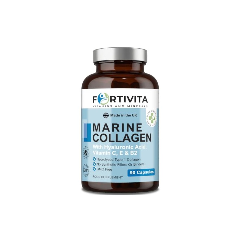 Marine Collagen 1000mg with Hyaluronic Acid - 90 Capsules