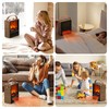 Electric Fireplace Heater for Indoor Use, 1500W/750W Space Heater Fireplace