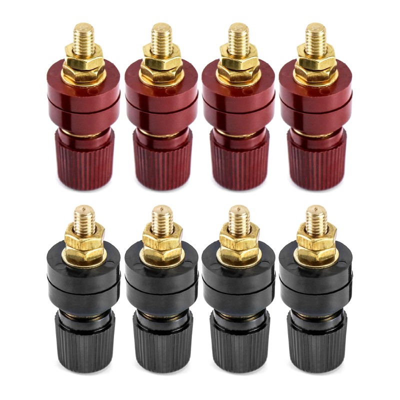 QWORK Power Junction Post Connector Terminal Kit, 8Pcs M6 Premium