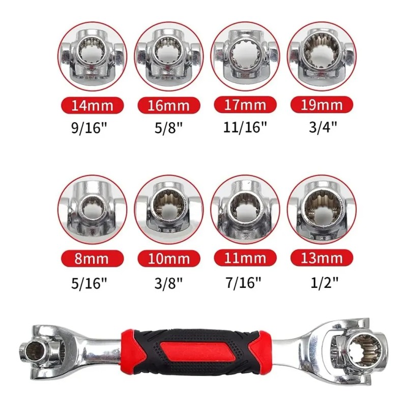 Llave Multifuncional 52 En 1 Llave De Plomero Universal
