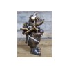 Gold Steampunk Pig Figure Art Farm Animal Sculpture Metallic Ornament