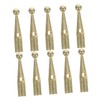 Kisangel Bone Covers 10Pcs Metal Tail Beads 3mm Holes Gold