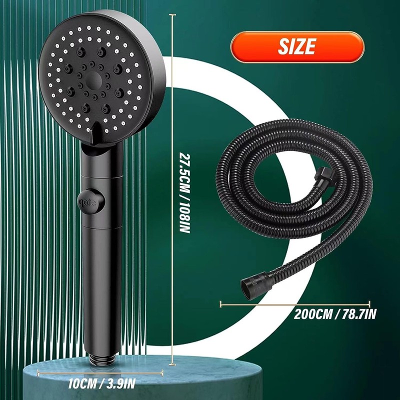 Regaderas para Baño,Cabezales de Ducha de Mano de Alta Presión