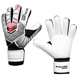 STALLION IMPEX Soccer Goalie Gloves Adults & Youth,Goalie Gloves Youth with Wrist Protection & Finger Save,Football Goalkeeper Gloves with Latex Palm and Strong Grip with Size(10)
