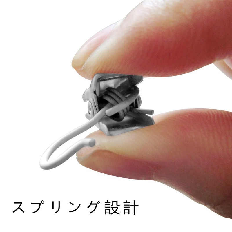 C.M. Curtain Hook Clips, Your Own Original Curtains, White, 50