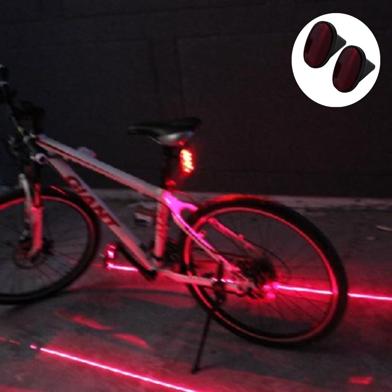 FJYXCHENXM 2 Pack Bicycle Rear Tail Warning Reflector Professional Bike
