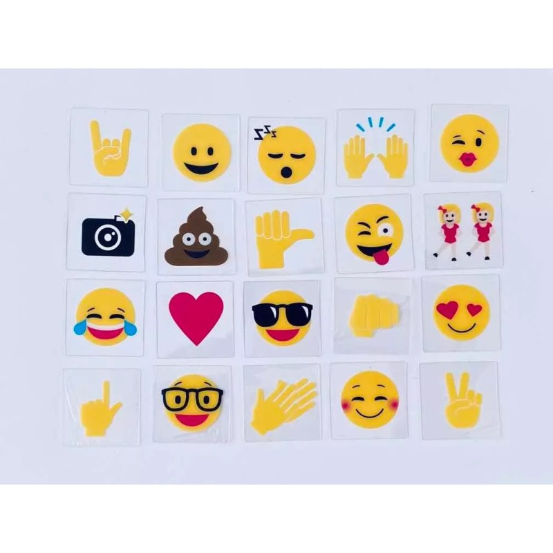 American Crafts Scrapbook Mini Iconos American Crafts Emoji 20 Piezas