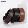 VONMELLI Nickel Free Leather Belt for Men TSA Approved, Metal