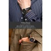 Salvatore Mara SM21106-SSWH Men's Wristwatch, Moon Phase, Multi Calendar, Waterproof,