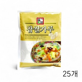 Solpyo 70% Sweet Rice Flour 300g x 25 Packs for Kimchi & Cooking Red Pepper Paste Ingredient 2ea