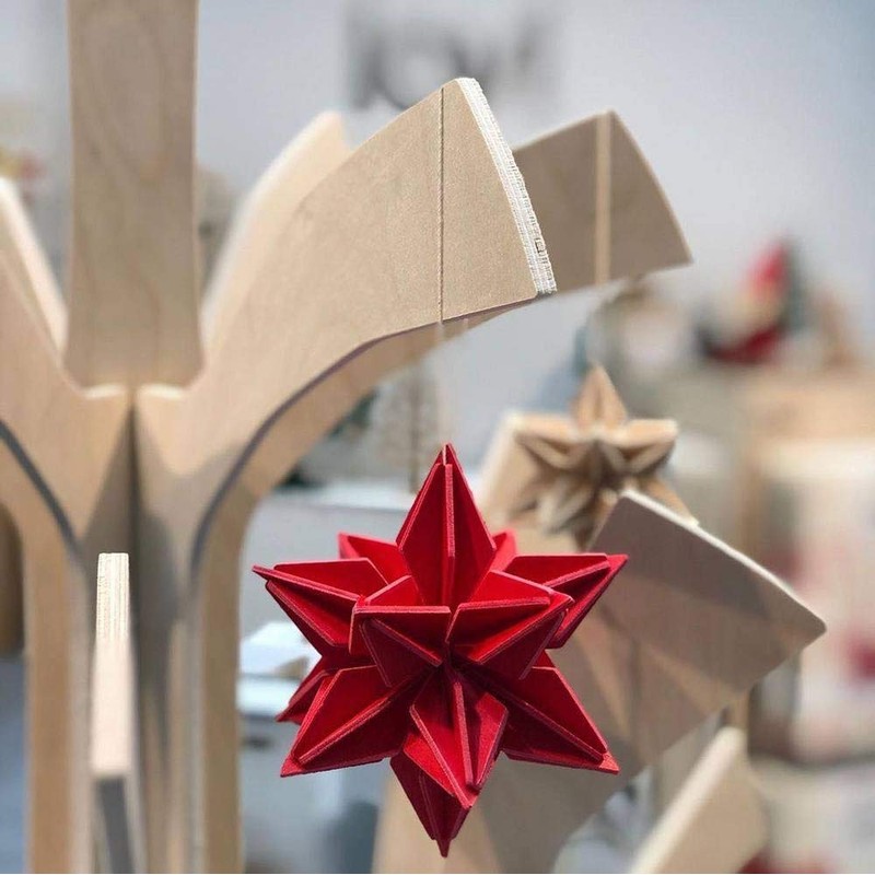 Lovi 2022 Star Ornament Card, 2.8 inches (7 cm), NT,