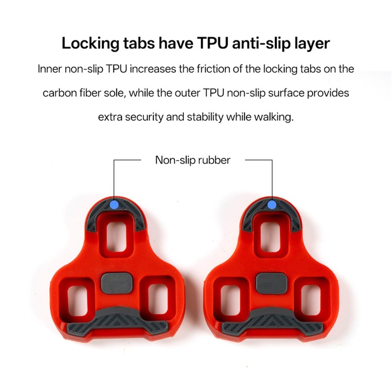 YYunying Bike Cleats Compatible with Look Keo, Grey, 4.5 Float