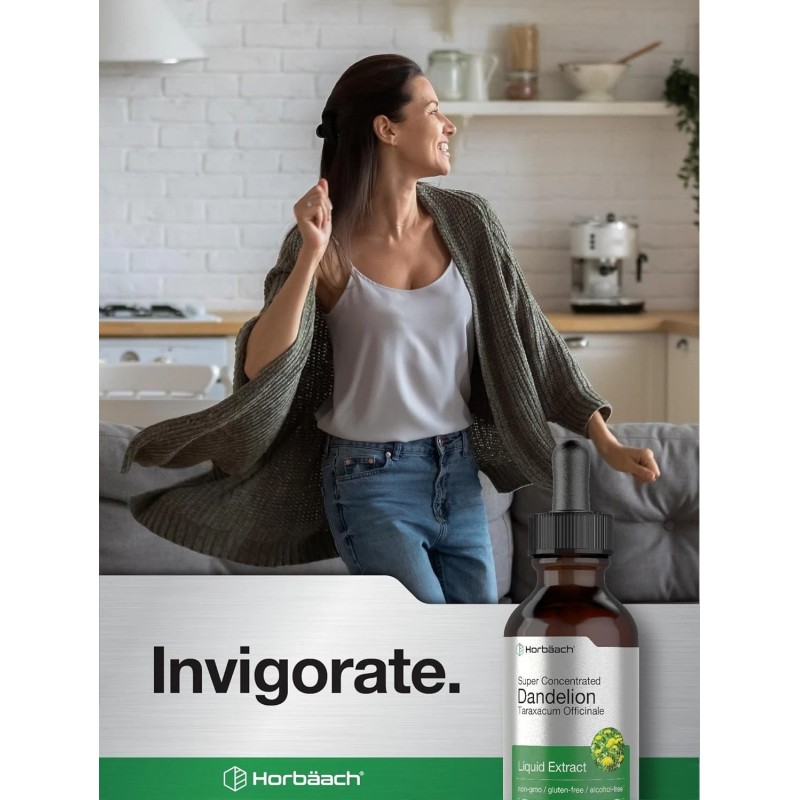 Horbäach Dandelion Root Extract | 2 fl oz | Alcohol