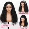 BGM GIRL Half Wig Human Hair Water Wave 3 in