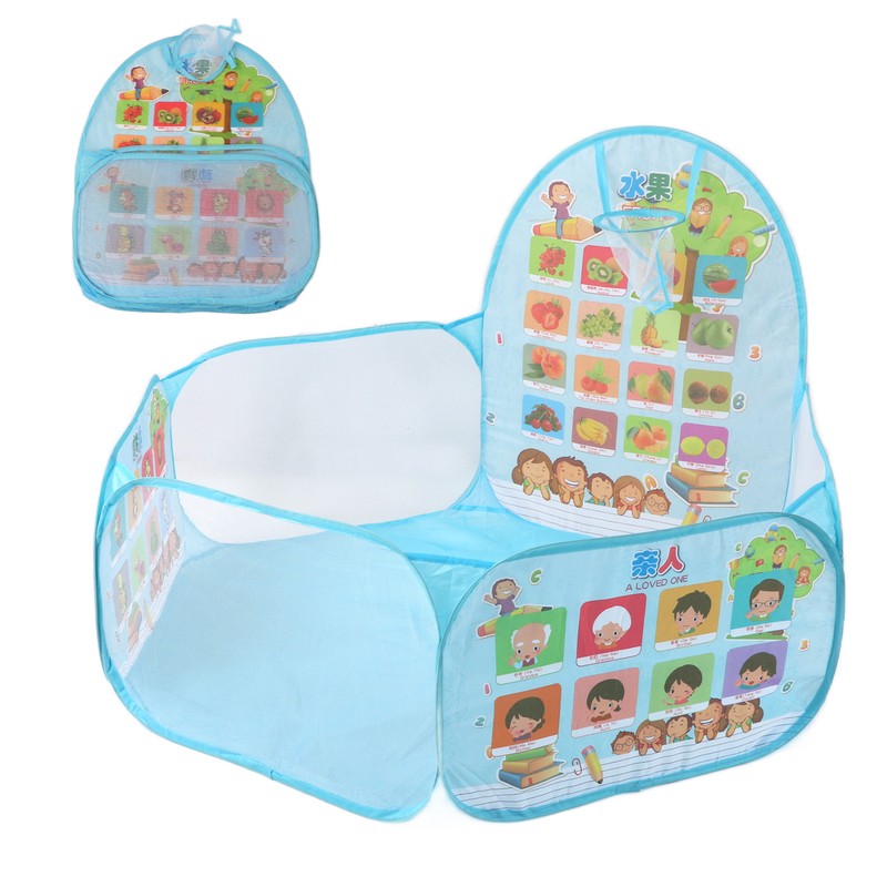 Children's 1.2m Basketball Pool Big Safe Foldable Blue Kids Indoor