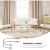 2PCS Curtain Tie Backs Hooks, Metal Curtain Holdbacks, Window Curtain