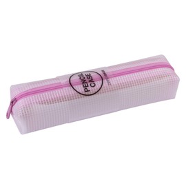 APLI 18697 – Pencil Case with Zip Transparent Zipper Pink Size: 210 x 45 x 45 mm