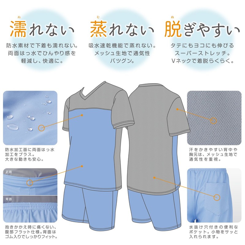 Bathing Nursing T-Shirt Blue M 403340