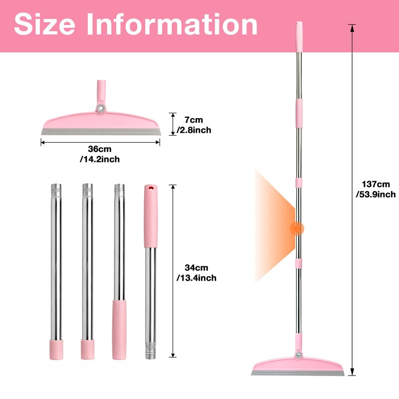 Water Squeegee Floor Squeegee Shower Squeegee Long Handle Squeegee Floor