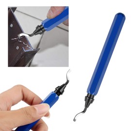 Deburring Tool Kit with 10 Extra High-Speed Blades, Hand Deburring Tool 1 x NB1100 Handle and 10 x BS1010 HSS Rotary Metal Deburr Blades for 3D Prints, Pipe, Plastic, Aluminum, Copper, PVC and Steel