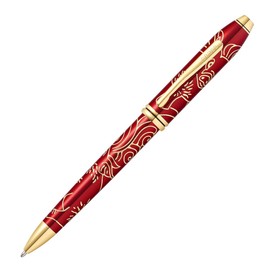Cross Townsend Year of the Pig 2019 Ballpoint Pen Red Lacquer with 23K Gold Fittings