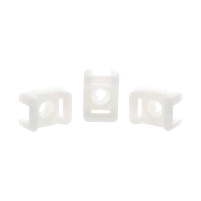 6.3 mm Natural Saddle Tie Mount - 100 Pack