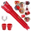 Multifunctional Faucet Wrench (1 Count), Sink Faucet Installer Tool, Basin Wrench