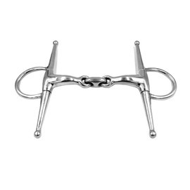 Equine Smile ES0087 ErgoBit Snaffle Bit Thigh Snaffle Simple Broken Anatomically Shaped Mouth Friendly Stainless Steel 16 mm (14.5 cm)