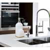 Clasin Home Kitchen Soap Dispenser with Sponge Holder, Refillable Acrylic