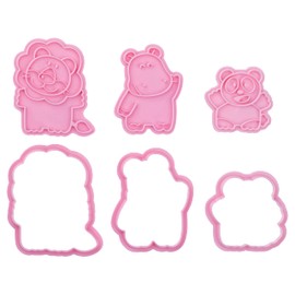 Tabekko Animal Cookie Cutter Set (Rion-kun, Kaban, Panda)