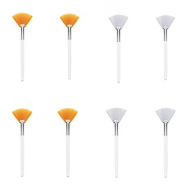 8 Pieces Fan Brushes, Mask Brush, Soft Fan Mask Brush, Face Applicator Brush, for Makeup Tools for Women Girls