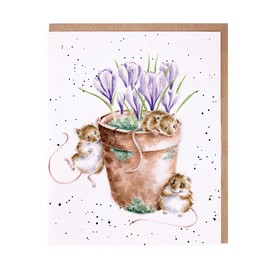 Wrendale Designs Greeting Card - GARDEN FRIENDS (Mice)