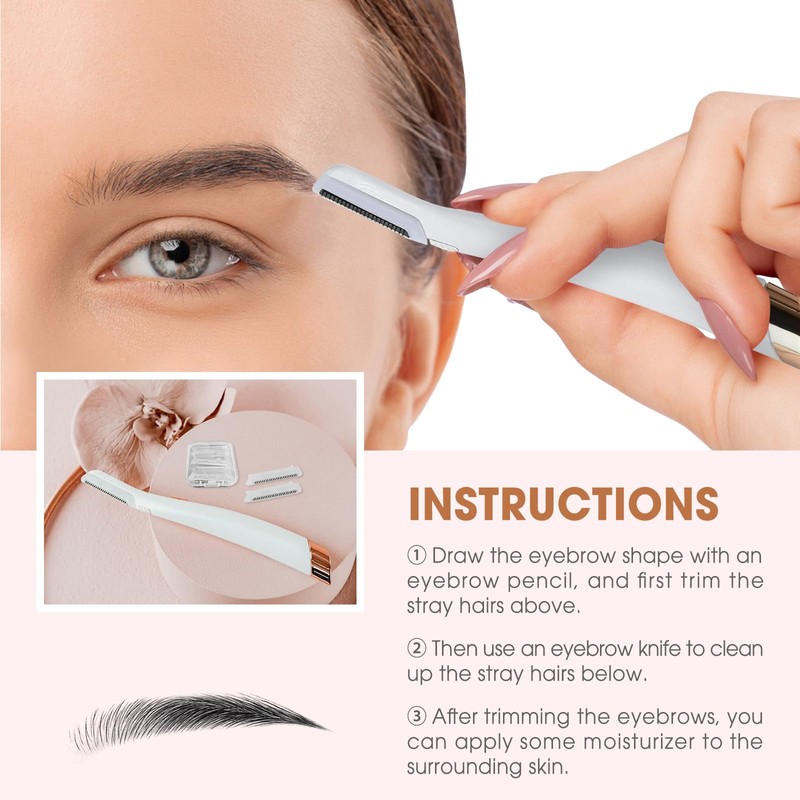 Replacement Blades for Finishing Touch Flawless Dermaplane Glo Facial Exfoliation