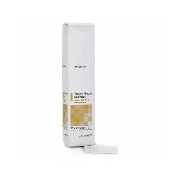 McKesson Gauze Sponge 2 X 2 Inch 12-Ply NonSterile 22122000