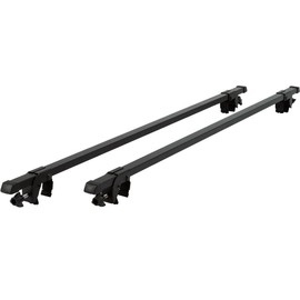 APEX LEGENDS RLB-2301 Universal Side Rail Mounted Steel Roof Crossbars, 46.5 inches, Pack of Two, Fit Raised Side Rails, black