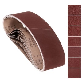 Kozelo 7Pcs Sanding Belts 6 x 48 Inch 40/60/80/120/180/240/400 Grit Aluminum Oxide Abrasive Sandpaper for Belt Sander Metal Grinding Wood Working Weld Rust Removal