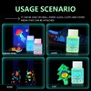GOODTAKE Acrylic Glow in The Dark Paint, 12 Bright Colours