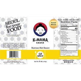 K-Mama All-Purpose Gochujang Korean Hot Sauce: 2-Pack 6oz (Gluten Free Spicy)