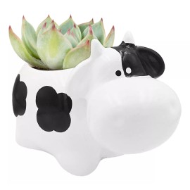 Muna Maceta De Cerámica Maceta Decorada Esmaltada Animales Vaca